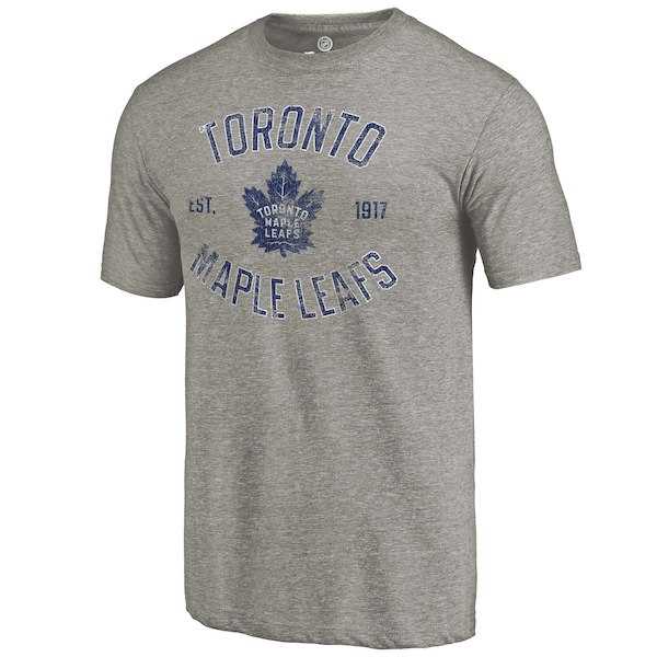 Toronto Maple Leafs Rinkside Gray Heritage Tri Blend T-Shirt,We sell and wholesale Toronto Maple Leafs Rinkside Gray Heritage Tri Blend T-Shirt on line form chian!